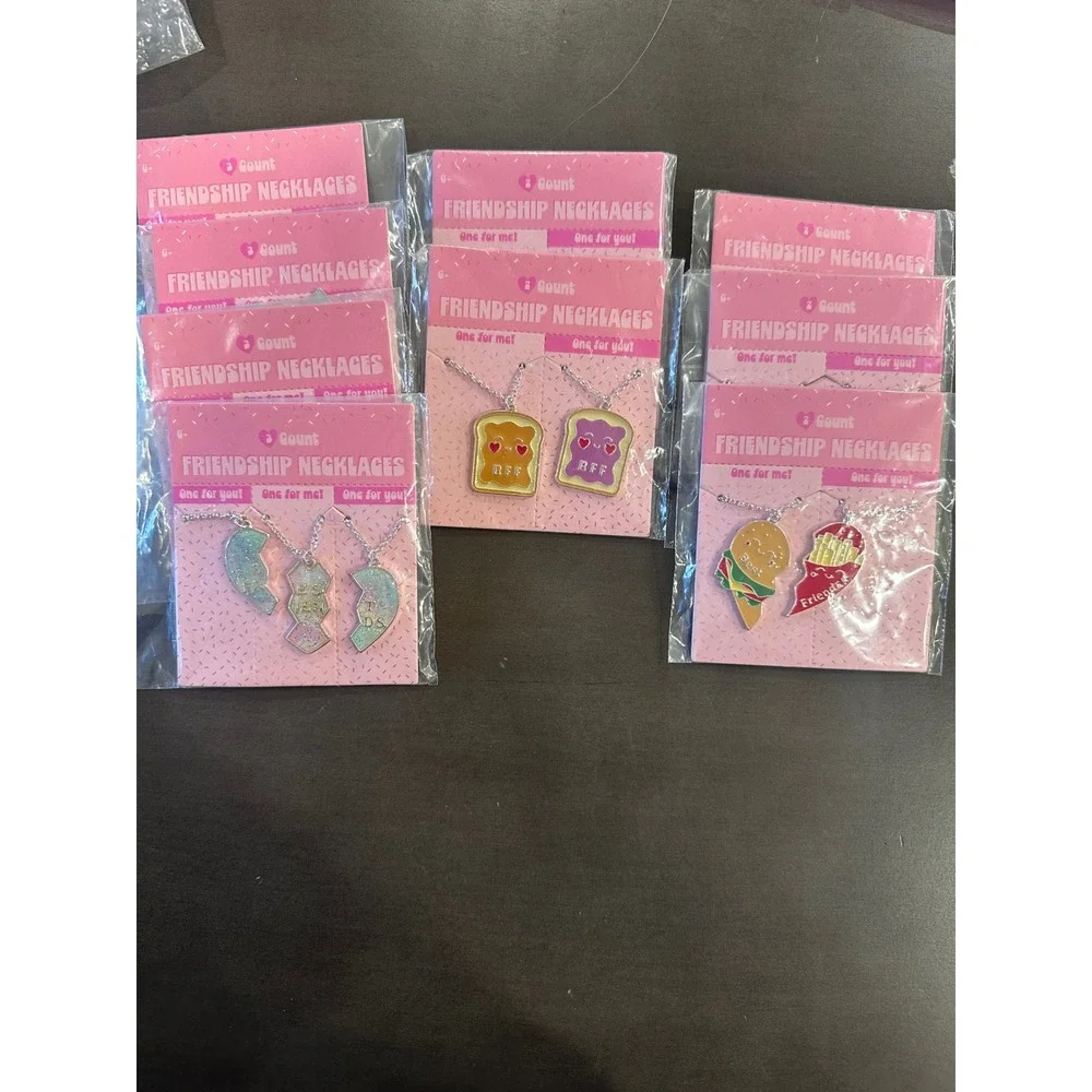 Kids Friendship Necklaces 9 Count Bff Best Friends‎ Charm Pendants Set